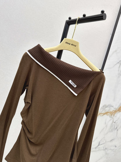Miu 25fw off shoulder top