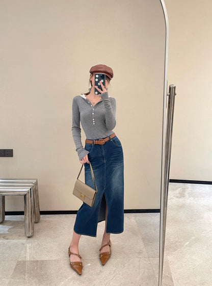 Miu 25fw knitted sweater