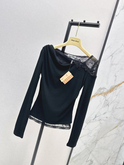 Miu 25fw lace shirt