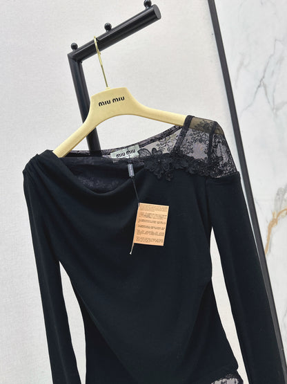 Miu 25fw lace shirt