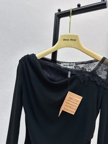Miu 25fw lace shirt