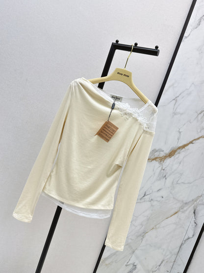 Miu 25fw lace shirt