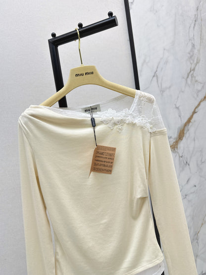 Miu 25fw lace shirt