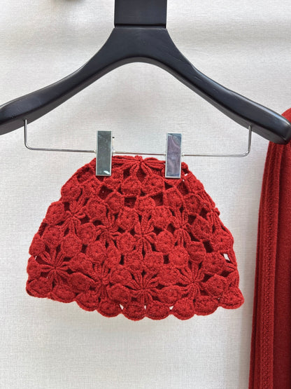 Chan 25fw knitted cardigan hat aet