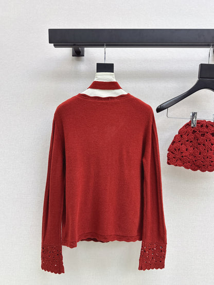 Chan 25fw knitted cardigan hat aet