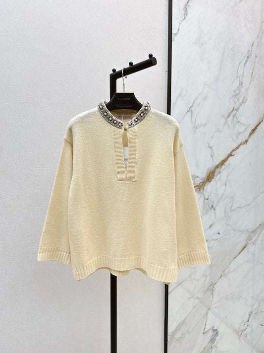 Valen 25fw beaded sweater