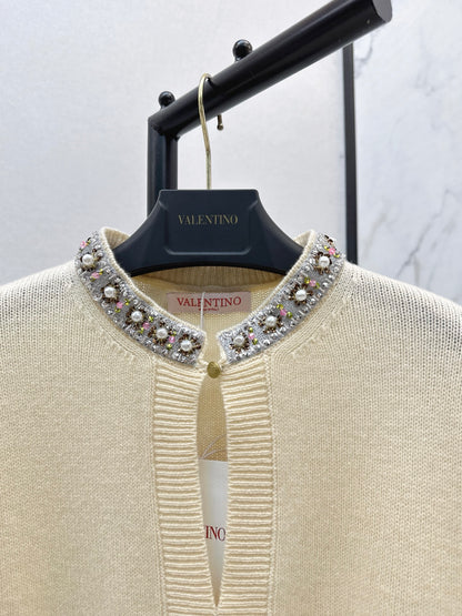 Valen 25fw beaded sweater