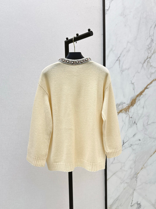 Valen 25fw beaded sweater