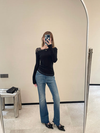 Miu 25fw lace shirt