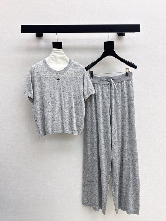 CD 25fw wool kintted suit