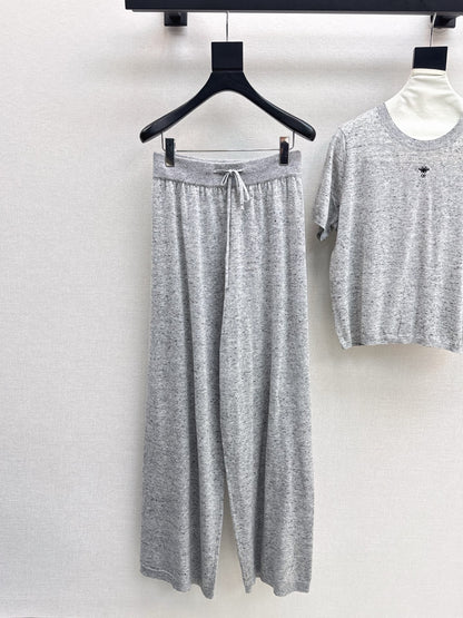 CD 25fw wool kintted suit