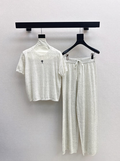 CD 25fw wool kintted suit