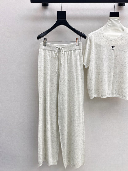 CD 25fw wool kintted suit