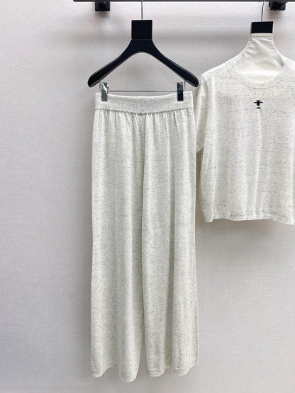CD 25fw wool kintted suit