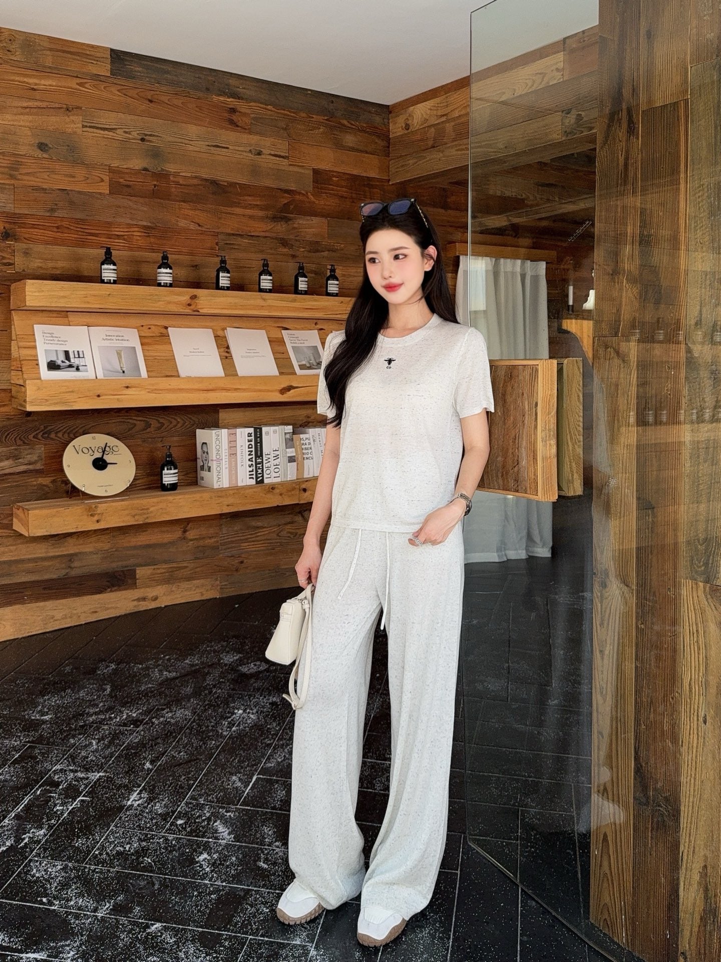 CD 25fw wool kintted suit