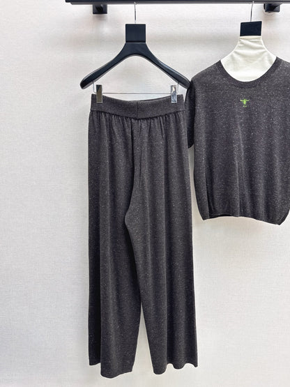 CD 25fw wool kintted suit