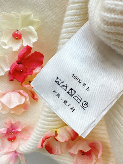 Chan 25fw knit vest cardigan set