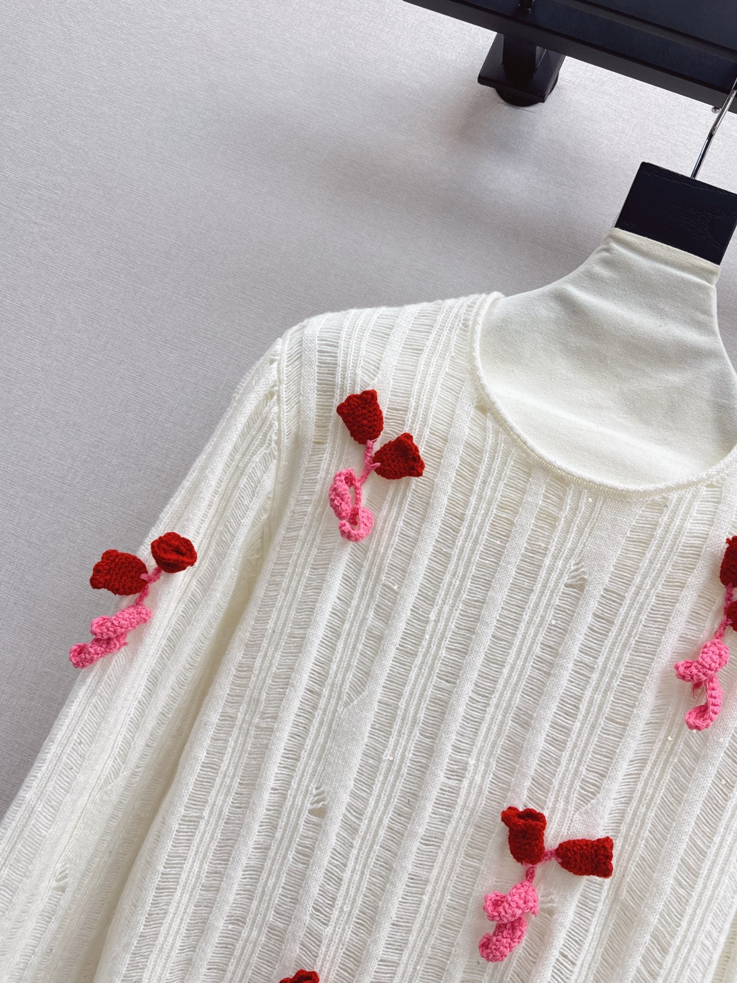 Chan 25fw wool sweater skirt suit