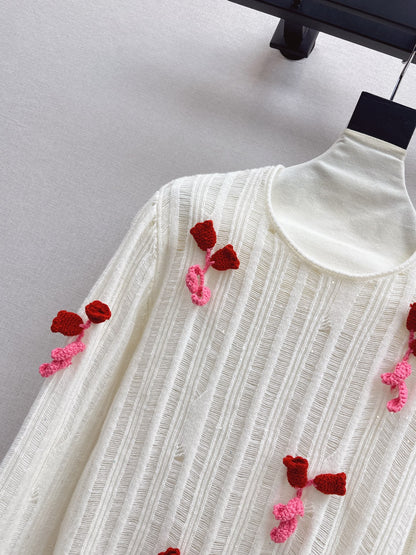 Chan 25fw wool sweater skirt suit