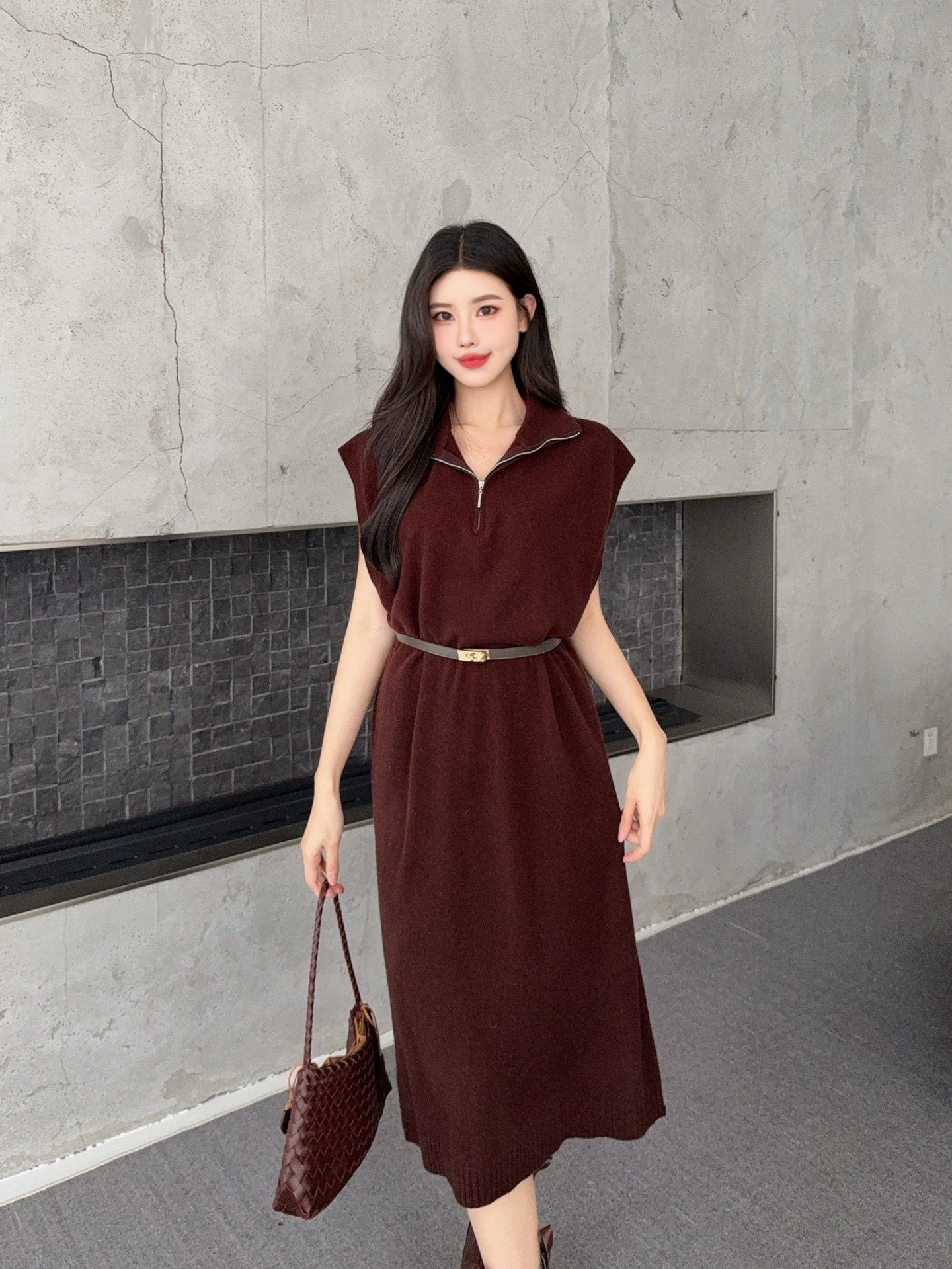 Herm 25fw sleeveless dress