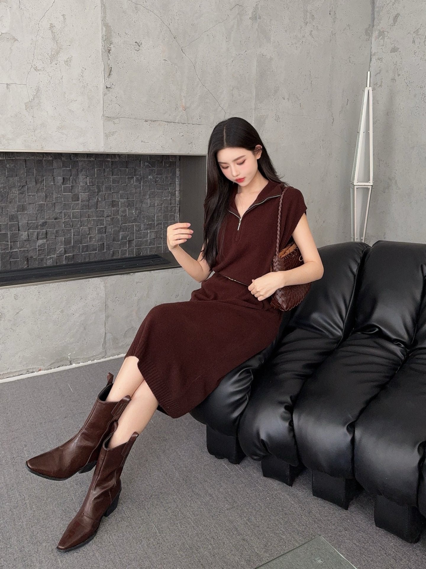 Herm 25fw sleeveless dress
