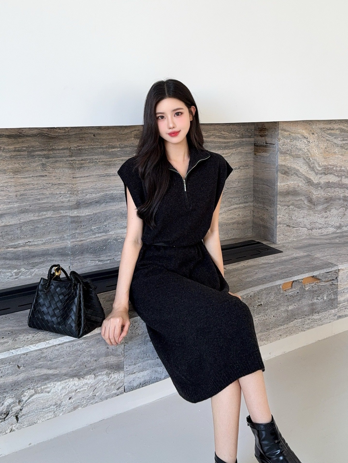Herm 25fw sleeveless dress