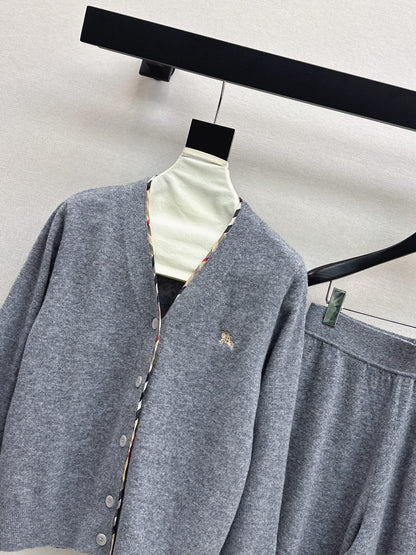 Bur 25fw knit suit