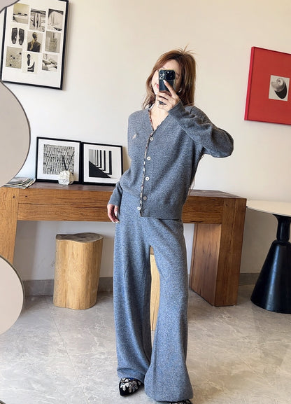 Bur 25fw knit suit