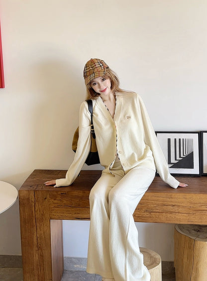 Bur 25fw knit suit
