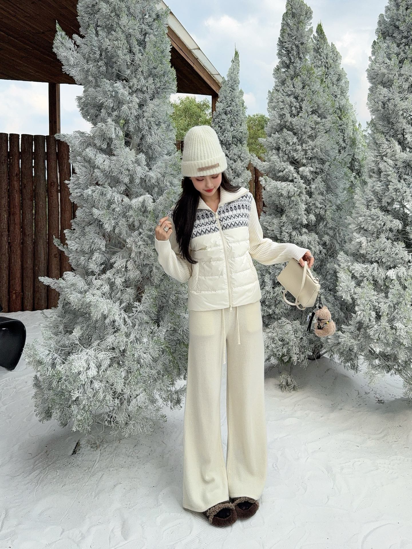 Loro 25fw wool down jacket