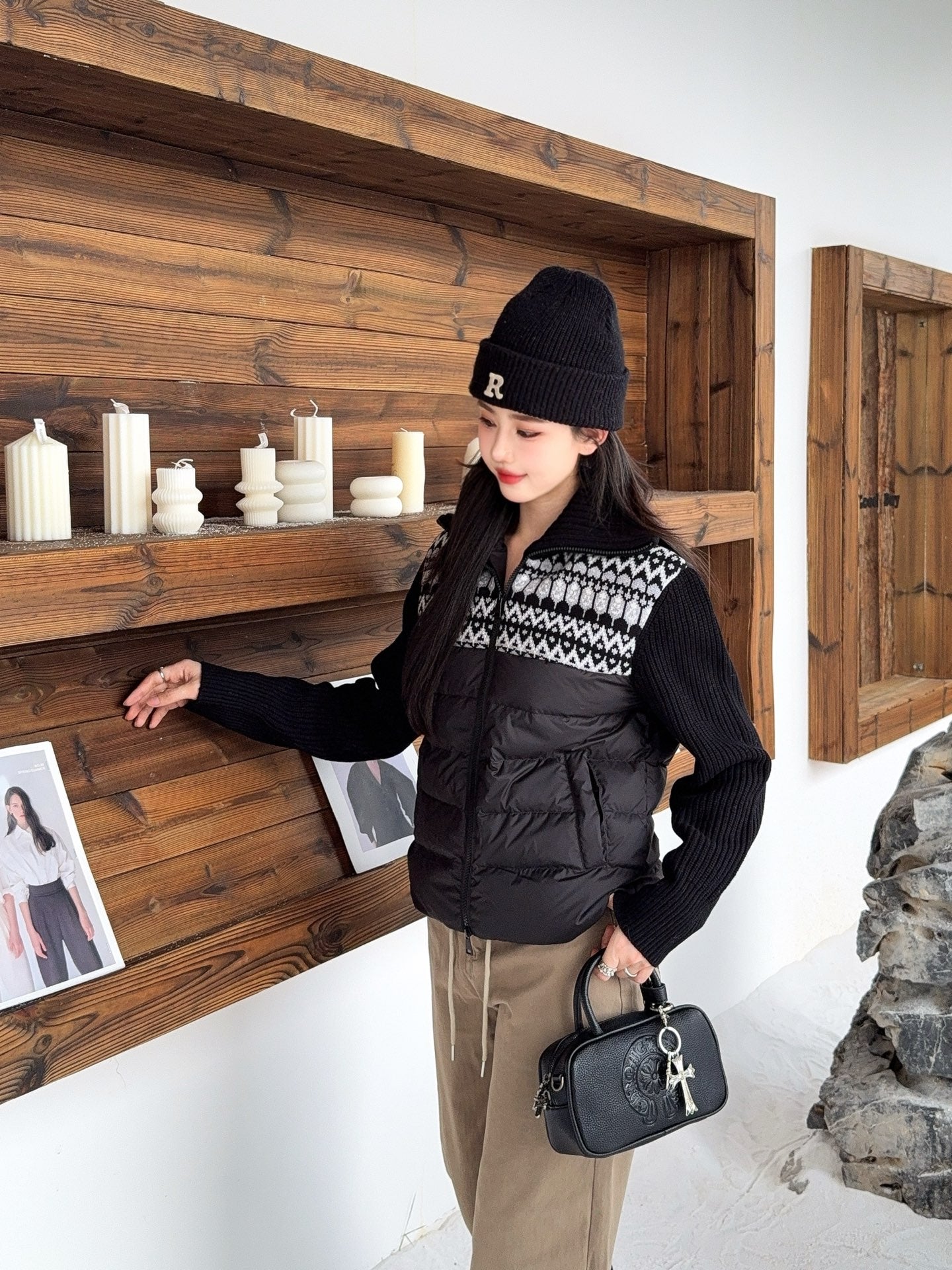 Loro 25fw wool down jacket