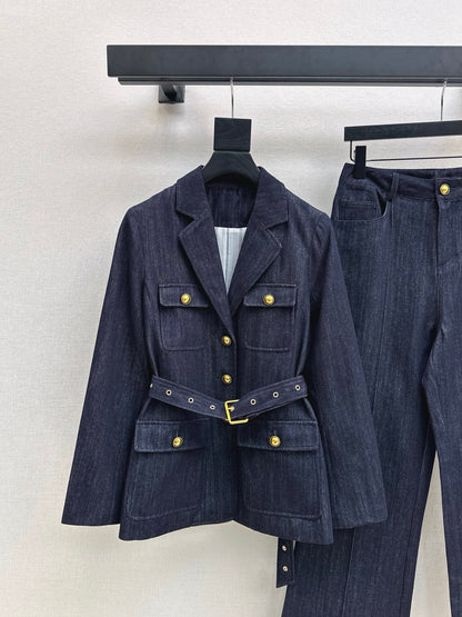 Loro 25fw denim suit