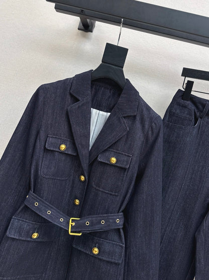 Loro 25fw denim suit
