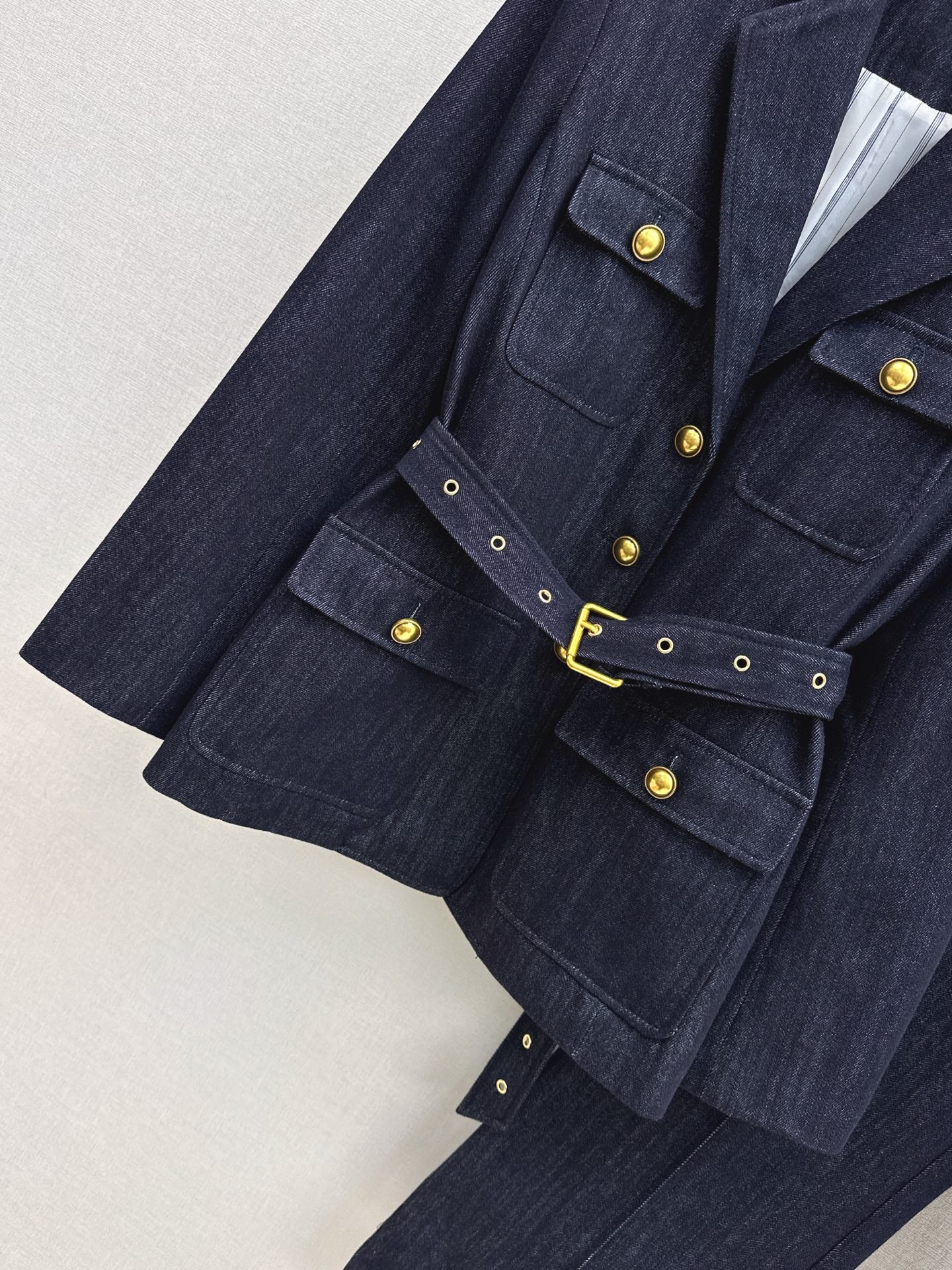 Loro 25fw denim suit