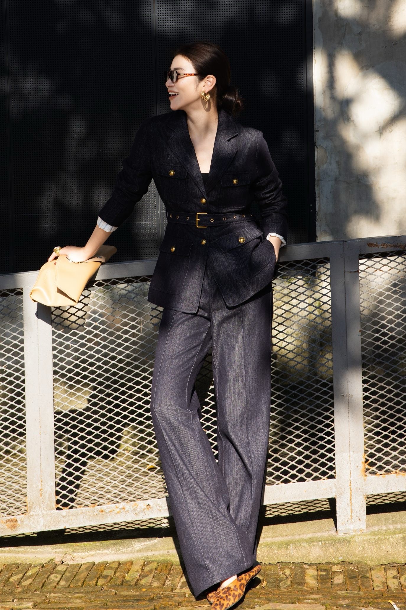 Loro 25fw denim suit