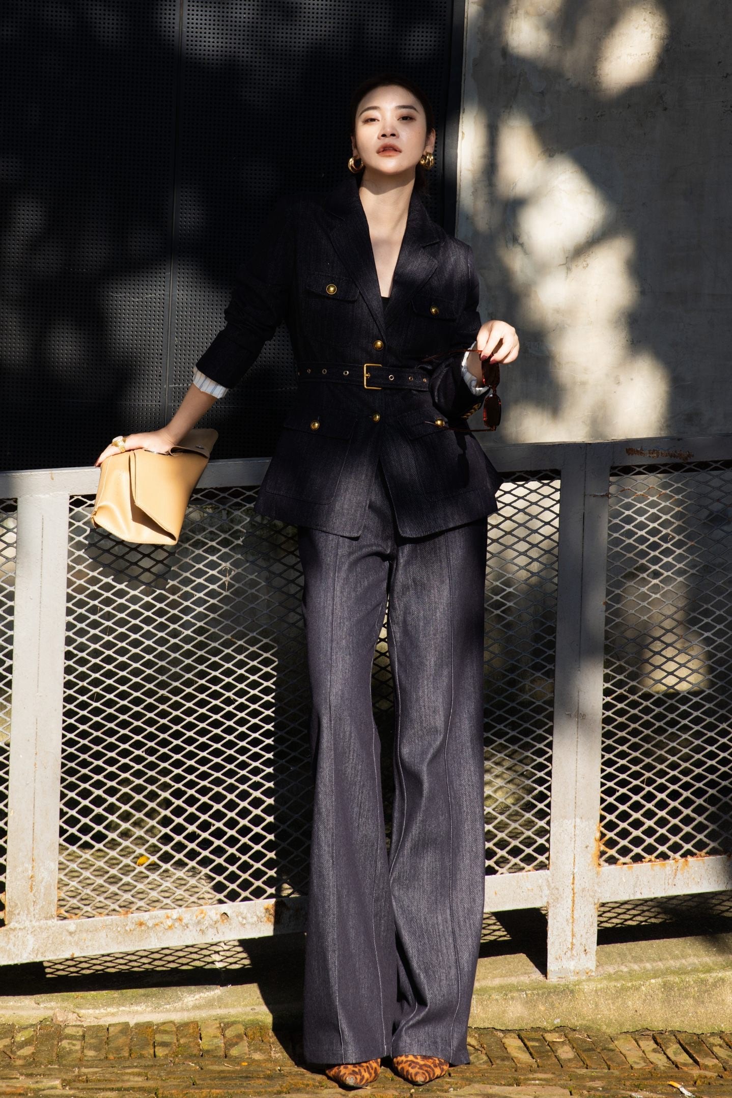 Loro 25fw denim suit