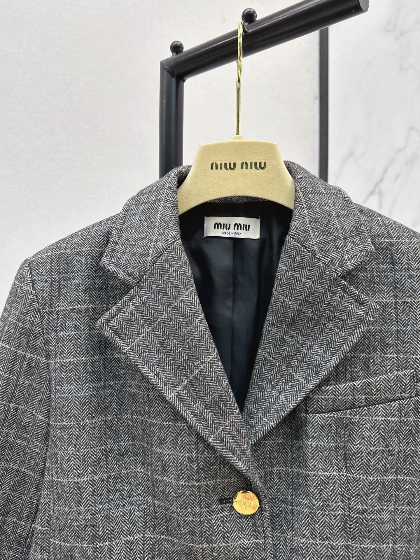 Miu 25fw plaid blazer