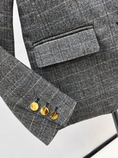 Miu 25fw plaid blazer