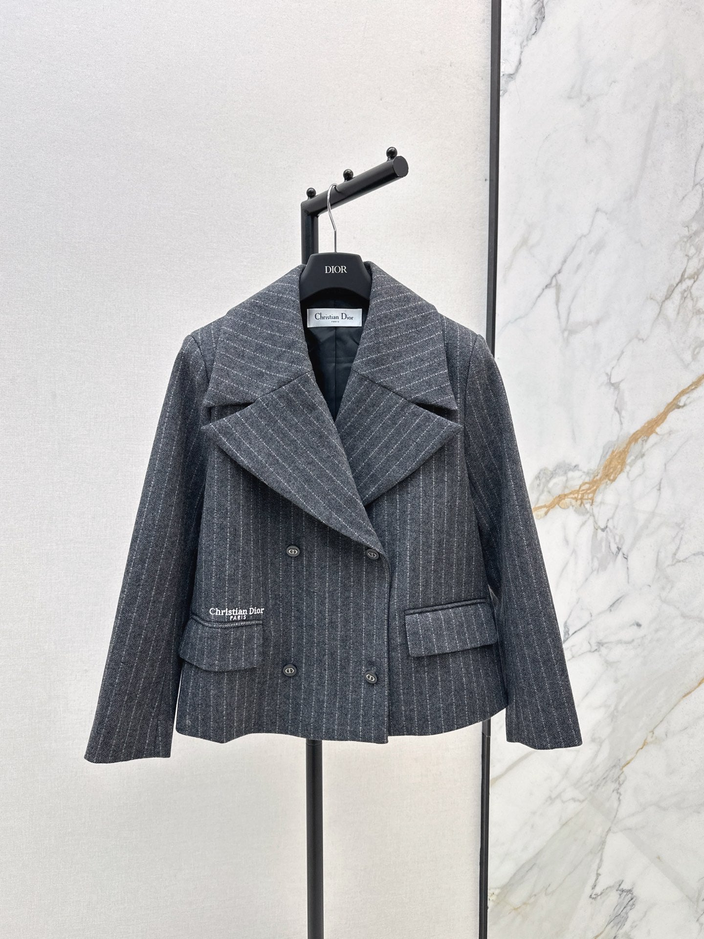 CD 25fw stripe blazer