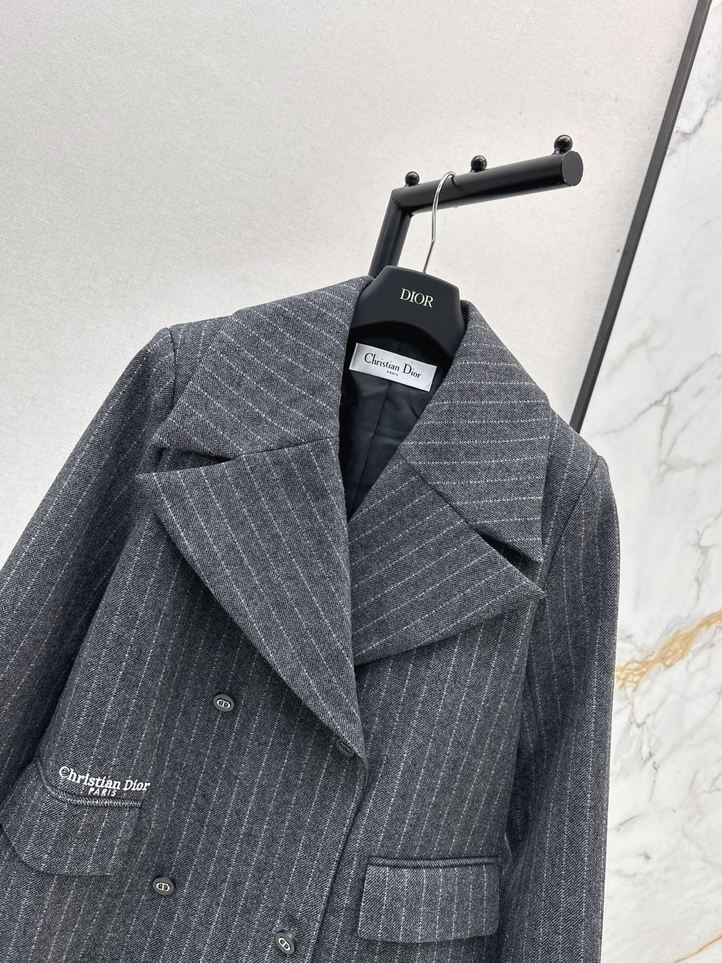 CD 25fw stripe blazer