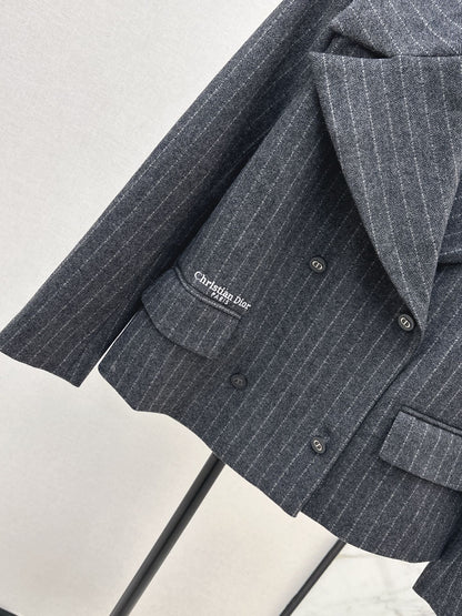 CD 25fw stripe blazer