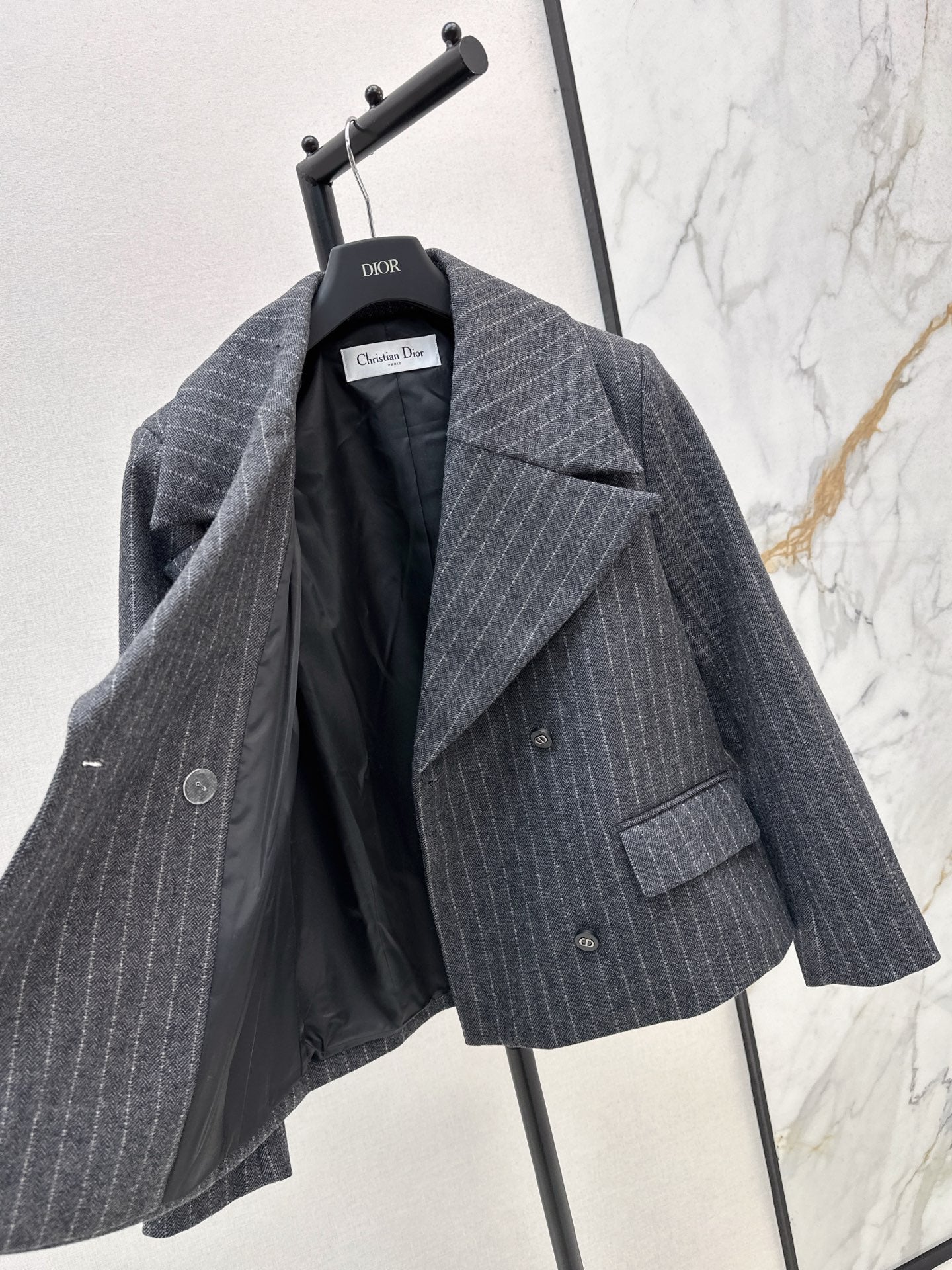 CD 25fw stripe blazer
