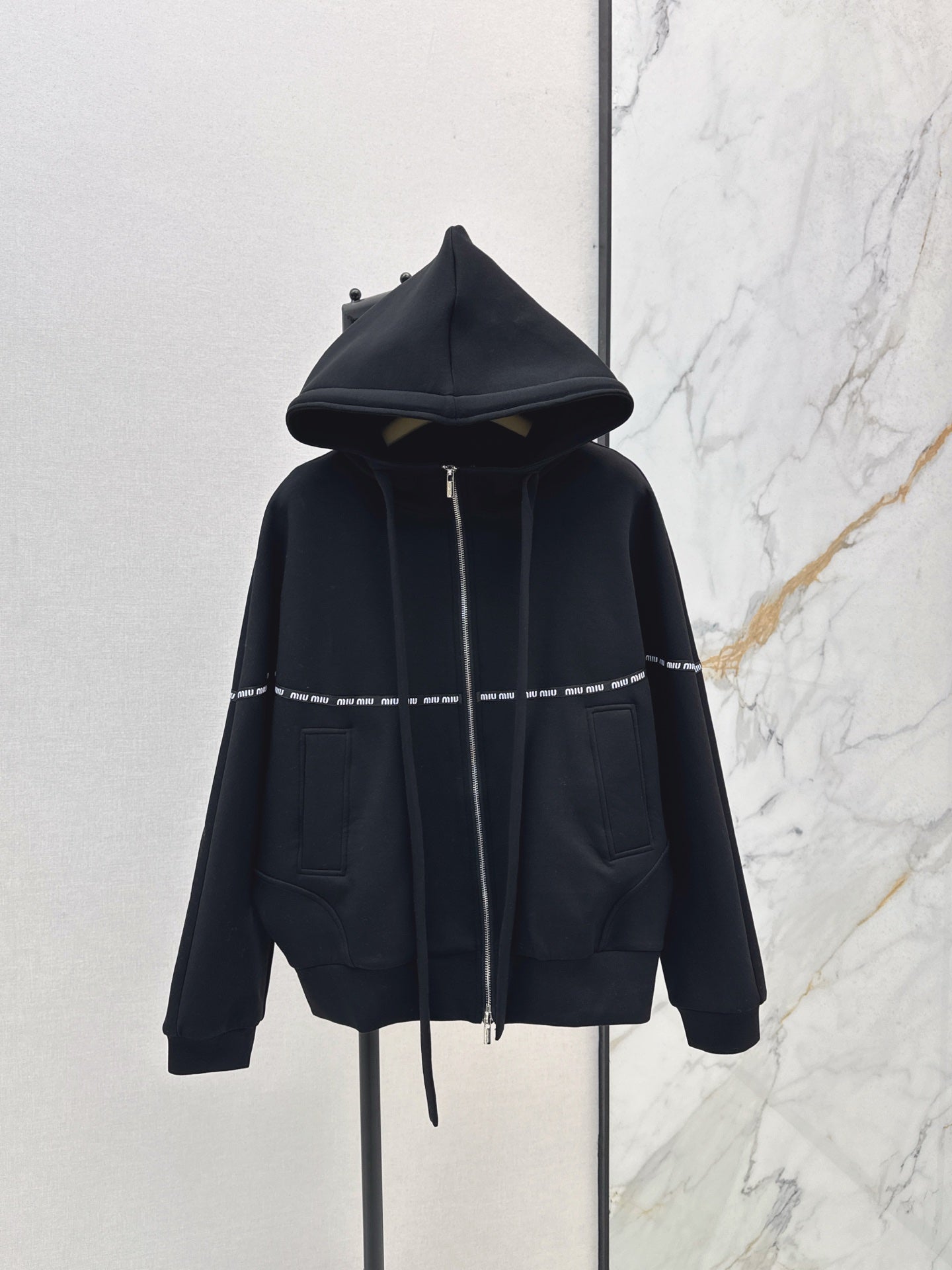 Miu 25fw hooded jacket
