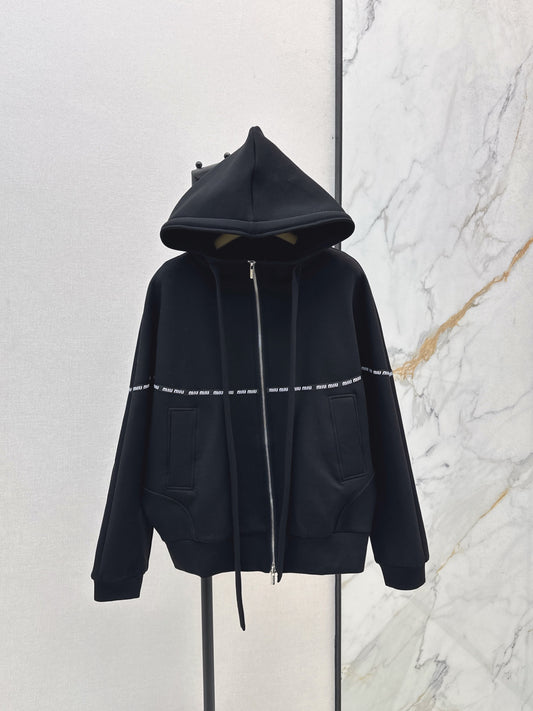 Miu 25fw hooded jacket