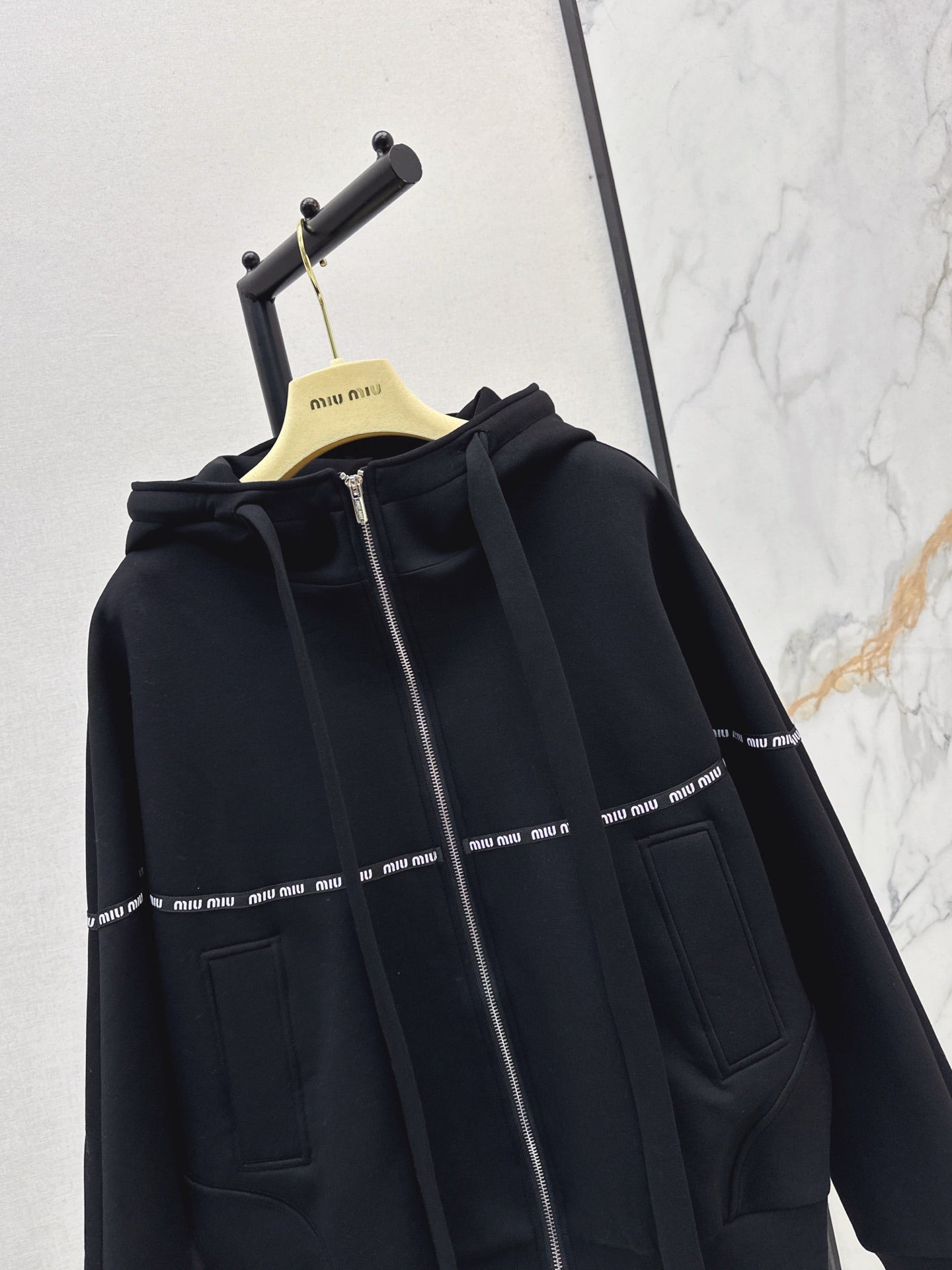 Miu 25fw hooded jacket