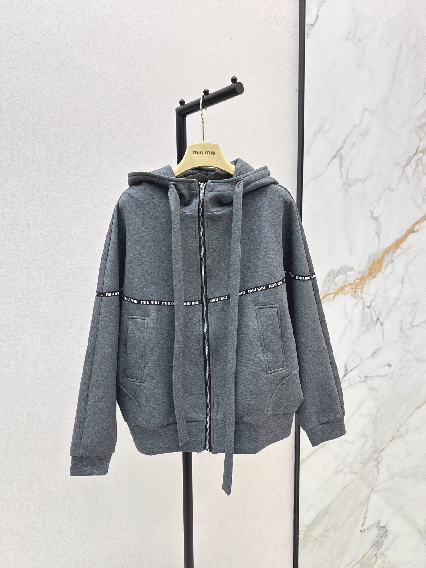 Miu 25fw hooded jacket