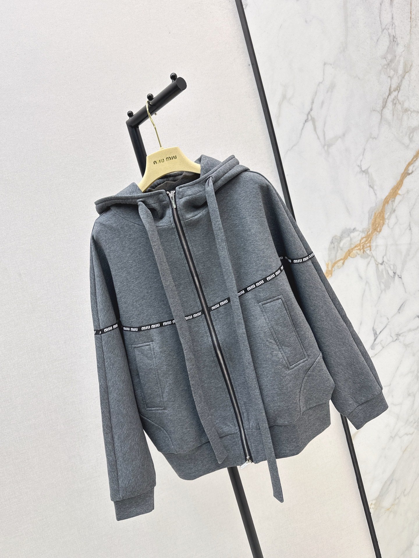 Miu 25fw hooded jacket