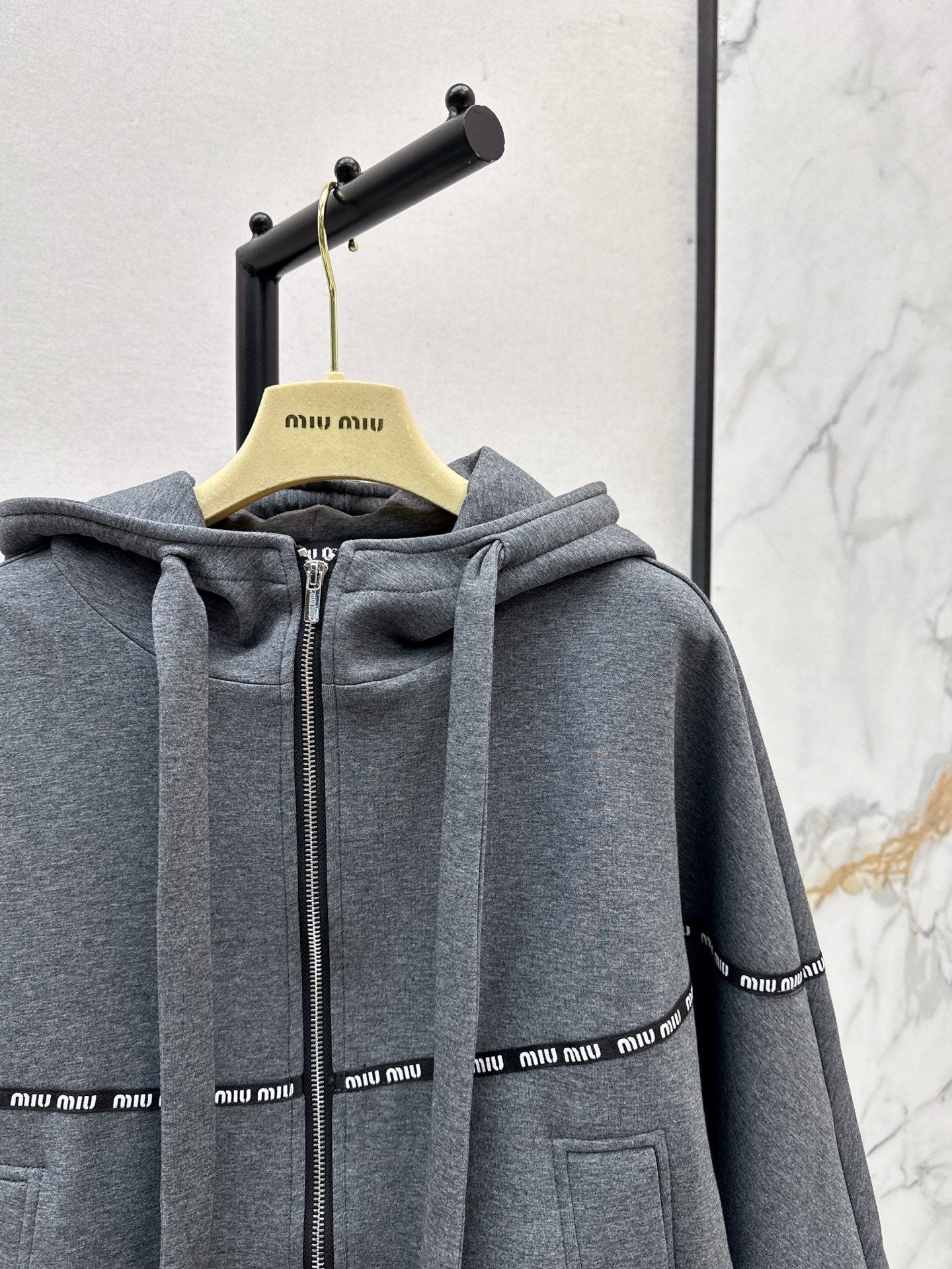 Miu 25fw hooded jacket