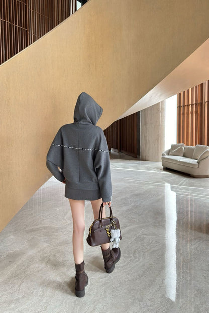 Miu 25fw hooded jacket