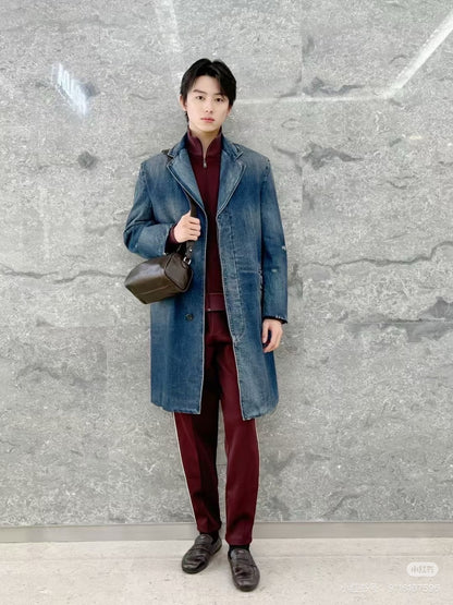 Prad 25fw denim blazer